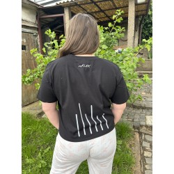 Croptop s reflexnou potlačou LIGHTMODE – štýl, čo svieti