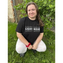 Croptop s reflexnou potlačou LIGHTMODE – štýl, čo svieti