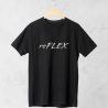 Oversize tričko ReFLEX s reflexnou potlačou – čierna, antracit