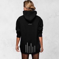 Unisex mikina reFLEX čierna s reflexnou potlačou