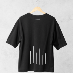 Unisex tričko NIGHT VISION s reflexnou potlačou – oversize