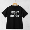 Unisex tričko NIGHT VISION s reflexnou potlačou – oversize