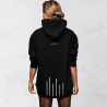 Unisex mikina NIGHT VISION s reflexnou potlačou – čierna