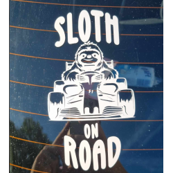 Nálepka "Sloth on road"