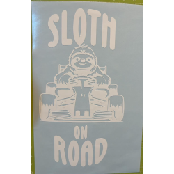 Nálepka "Sloth on road"