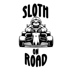 Nálepka "Sloth on road"