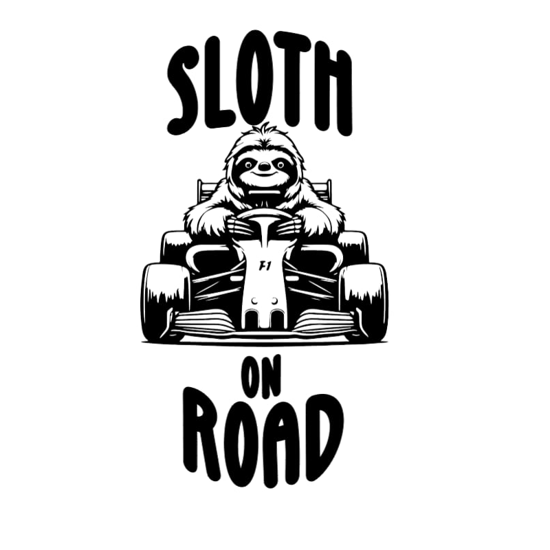 Nálepka "Sloth on road"