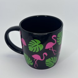 Hrnček "Flamingo & Monstera"