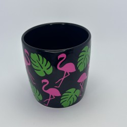 Hrnček "Flamingo & Monstera"