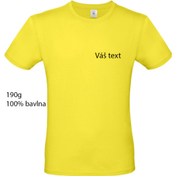 Tričko s vlastným textom 190g